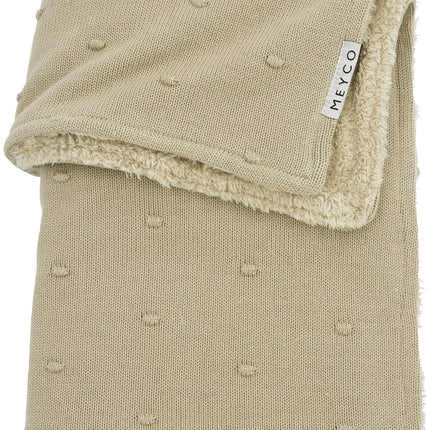 Meyco Wiegdeken Teddy Mini Knots Sand