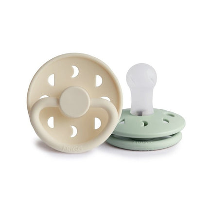 Frigg Speen Maat 1 Moon Cream/Sage Silicone 2-Pack