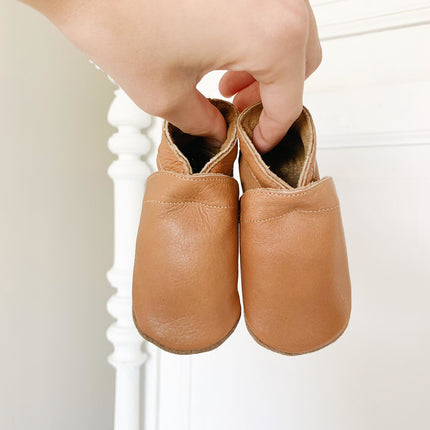 Baby Dutch Baby Shoes Plain Cognac