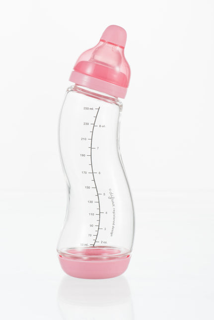Difrax S-Bottle 250ml Glass Pink