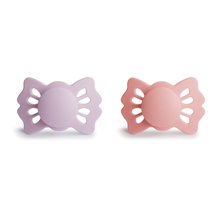 Frigg Speen Maat 1 Lucky Soft Lilac/Pretty Peach Silicone 2-Pack