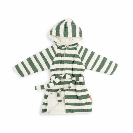 Done by Deer Peignoir Baby Stripes Gots 3-4 Years Green 60cm