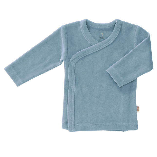 Fresk Baby Vestje Velours Blue Fog