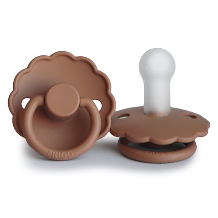 Frigg Speen Maat 2 Daisy Peach Bronze Silicone