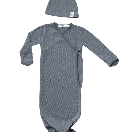 Snoozebaby Slaapzak Baby Cocon Incl Hat Storm Grey 60cm