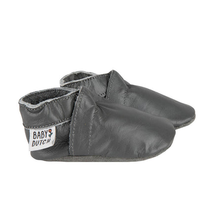 Baby Dutch Baby Shoes Plain Anthracite