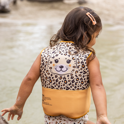 Swim Essentials Gilet de sauvetage imprimé léopard 3-6 ans