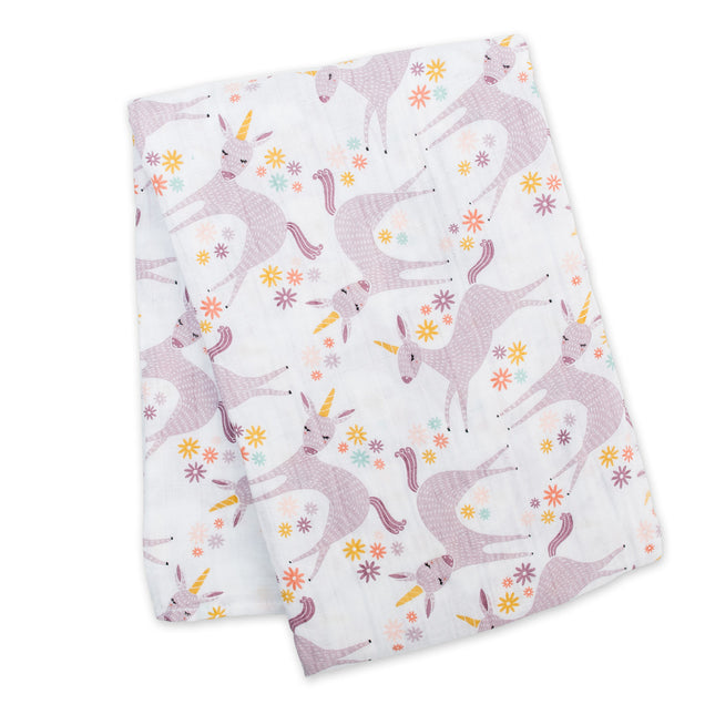 Lulujo Hydrofiele Doek Modern Unicorn Katoen 120x120cm