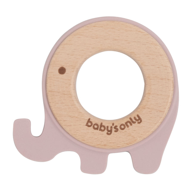 Baby's Only Bijtring Olifant Oud Roze