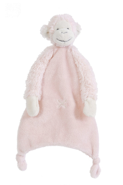 Happy Horse Knuffeldoekje Aap Mickey Pink 28cm