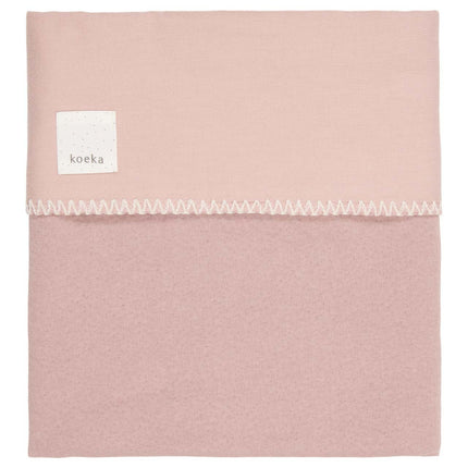 Koeka Ledikantdeken Flanel Runa Old Pink