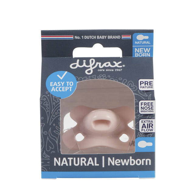 Difrax Speen -2+2 Uni Naturel Blossom Roze