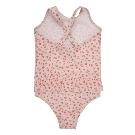 Swim Essentials Badpak Kind Panterprint Old Pink