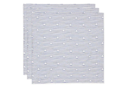 Jollein Hydrofiele Doek Miffy Stripe Navy 70cm 3St