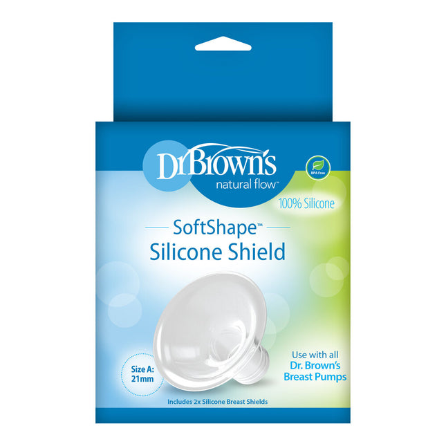 Dr. Brown's Softshape siliconen borstschild maat A 2st