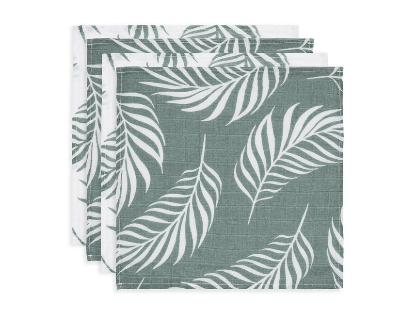 Jollein Hydrofiele Doek Nature Ash Green 70x70cm 4st