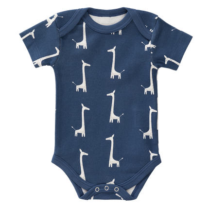 Fresk Romper Korte Mouw Giraf Indigo Blue