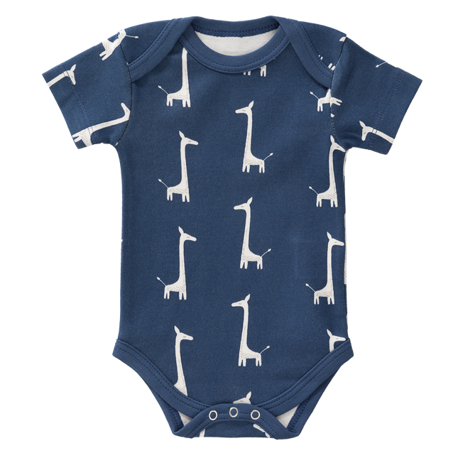 Fresk Romper Korte Mouw Giraf Indigo Blue