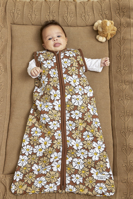 Meyco Slaapzak Baby Winter Afritsb. Vintage Flower Taupe