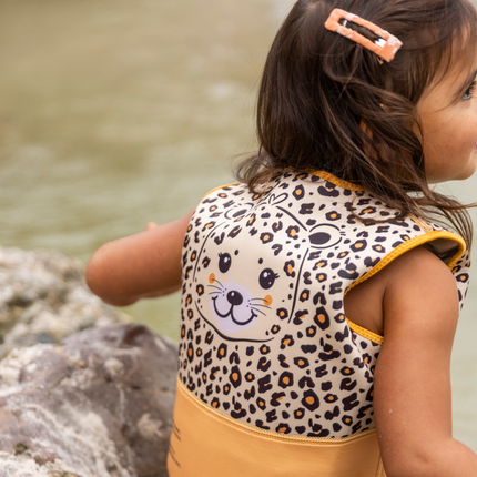 Swim Essentials Gilet de sauvetage imprimé léopard 3-6 ans