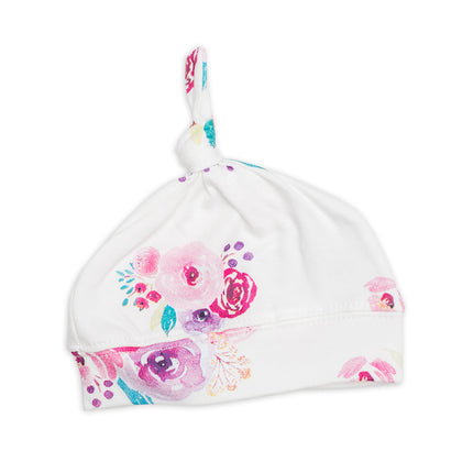 Lulujo Hydrofiele Doek Met Muts En Sticker Posies