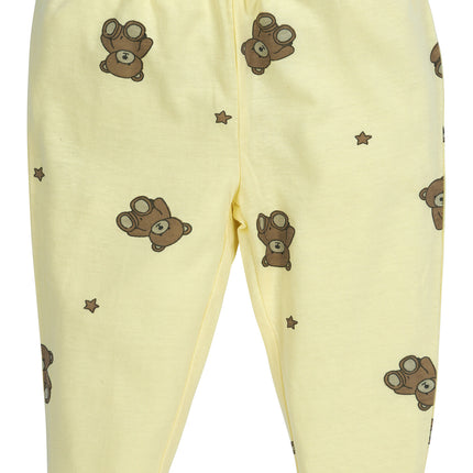 Meyco Baby Pyjama 2St Teddy Bear Soft Yellow