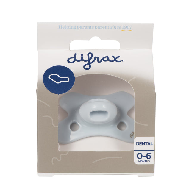 Difrax Speen 0-6 Dental Uni Blauw