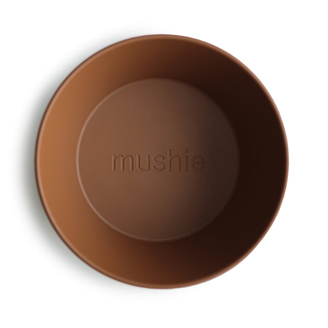 Mushie Baby Kom Rond Caramel 2st