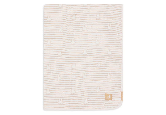 Jollein Wiegdeken Miffy Stripe Biscuit 75X100cm