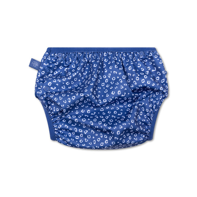 Swim Essentials Couche de natation lavable Blue Leopard Taille ajustable