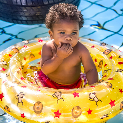 Swim Essentials Bandeau de natation pour bébé Circus Yellow 69cm