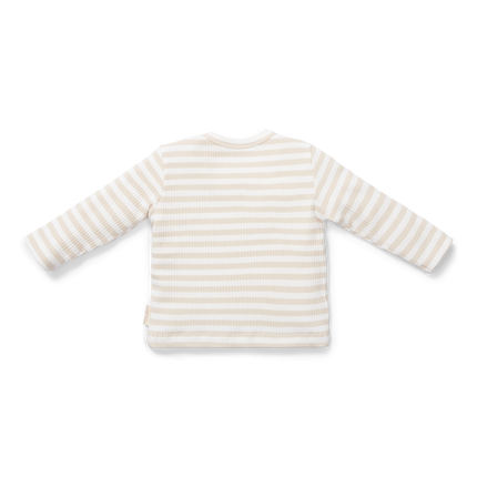 Little Dutch Baby Shirt Lange Mouwen Stripe Sand/White