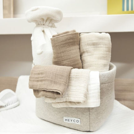 Meyco Washandje 3-Pack Offwhite/Soft Sand/Taupe 20X17cm