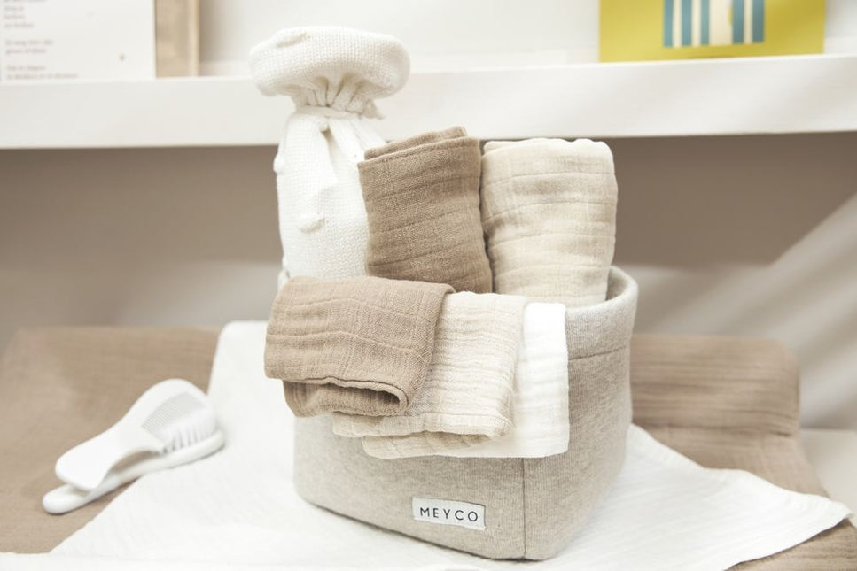 Meyco Washandje 3-Pack Offwhite/Soft Sand/Taupe 20X17cm