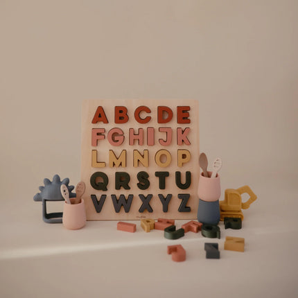 Mushie Puzzel Wooden Letters