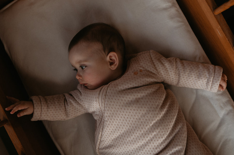 Snoozebaby Gigoteuse à manches longues pour bébé Rouille laiteuse