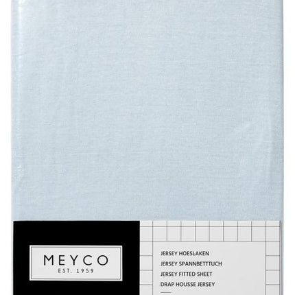 Meyco Hoeslaken Jersey Lichtblauw 60x120cm
