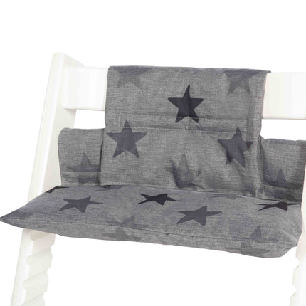 Dooky Stoelverkleiner Kussenset Tripp Trapp Grey Stars