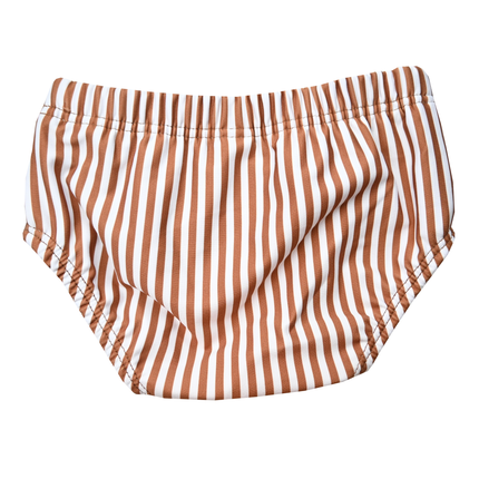 Slipstop Zwembroek Kind Cognac Stripe Meisje