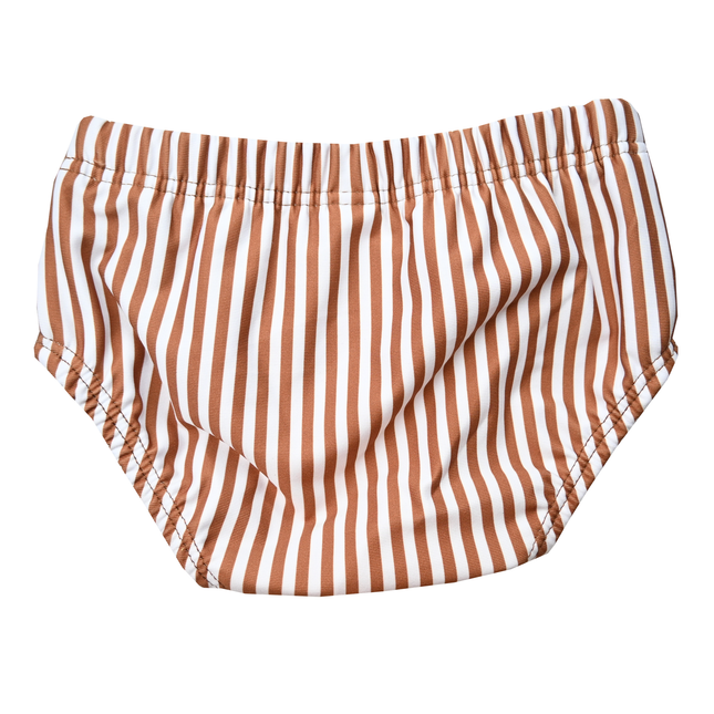 Slipstop Zwembroek Kind Cognac Stripe Meisje