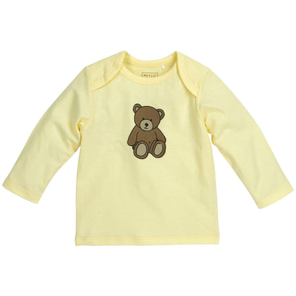 Meyco Baby Pyjama 2St Teddy Bear Soft Yellow