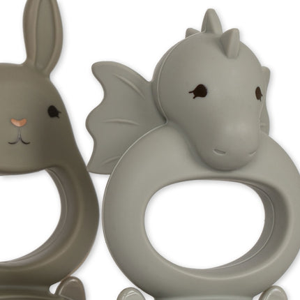 Konges Slojd Baby Bestekset Dragon en Bunny Topanga 2St