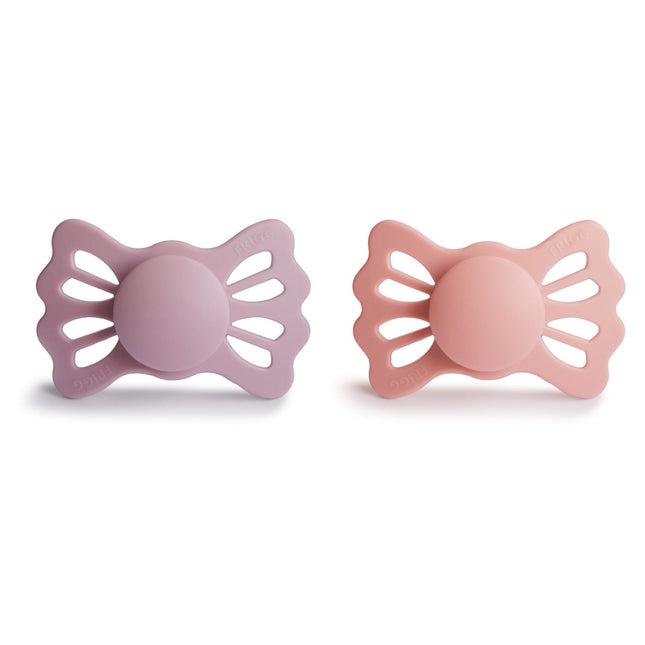 Frigg Speen Maat 2 Lucky Pretty Peach/Primrose Silicone 2-Pack