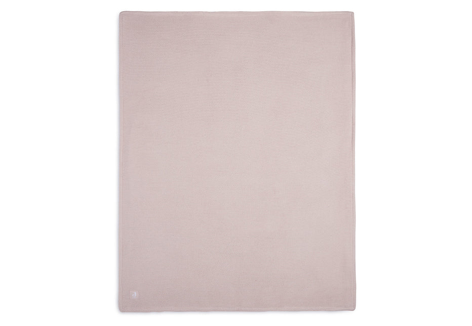 Jollein Ledikantdeken Basic Knit Pale Pink/Fleece 100x150cm