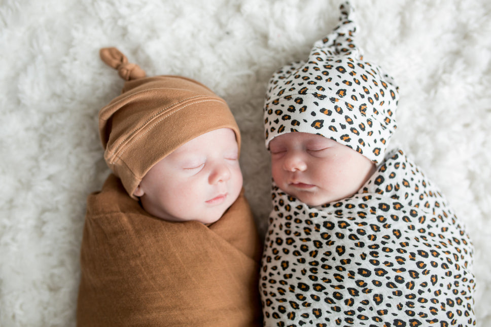 Lulujo Hydrofiele Doek Met Muts En Sticker Leopard