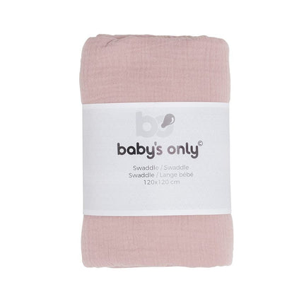 Baby's Only Inbakerdoek Breeze Oud Roze 120x120cm