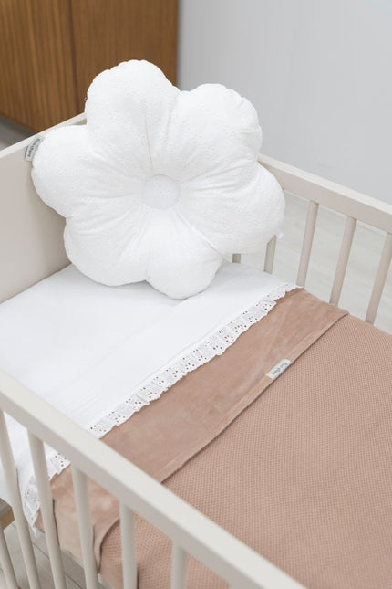 Baby's Only Ledikantlaken Calm Wit met Ruffle