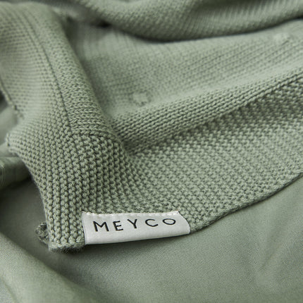 Meyco Ledikantdeken Mini Knots Forest Green