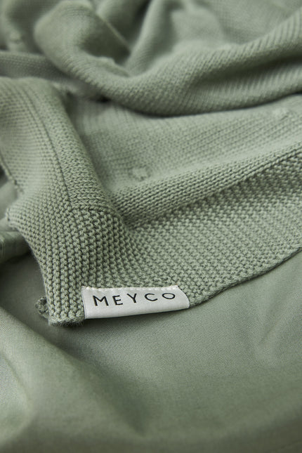 Meyco Ledikantdeken Mini Knots Forest Green