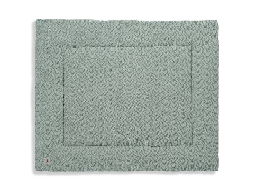 Jollein Boxkleed River Knit Ash Green 80x100cm